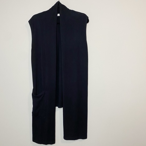 Bryn Walker Sleeveless Open Front Hi Low Cardigan - Picture 1 of 8